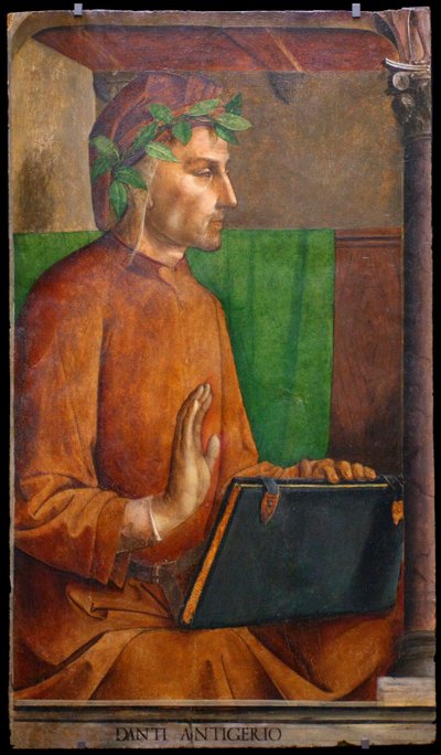 Portrait de Dante Alighieri 1265-1321, 1476 - Justus van Gent