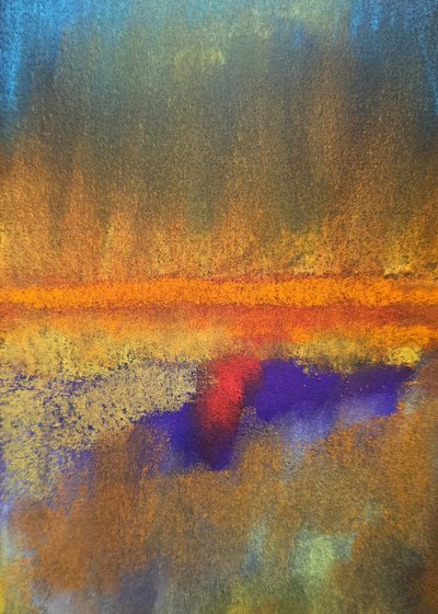 Réflexion abstraite sur le coucher de soleil - Justyna Jaszke
