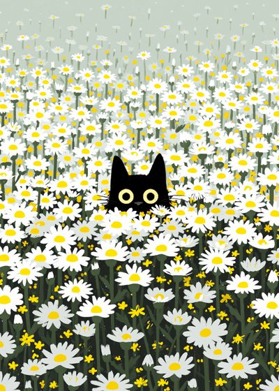 Prairie des marguerites « Black Cat » - Justyna Jaszke