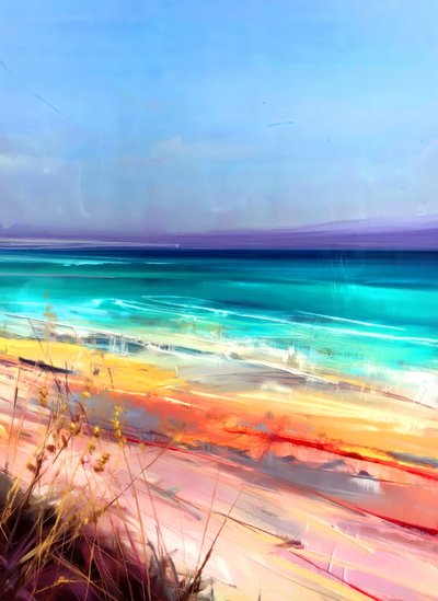 Abstrait coloré de plage - Justyna Jaszke