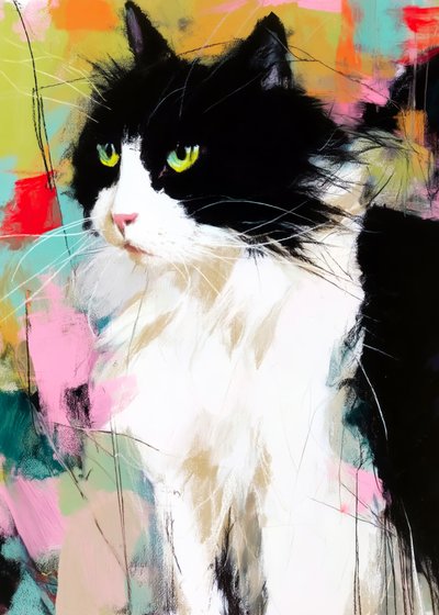 Portrait coloré d