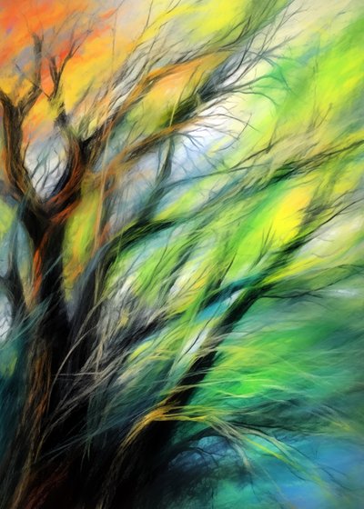 Arbre des saisons colorées - Justyna Jaszke