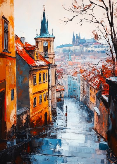 Réflexions sur les rues de Prague - Justyna Jaszke