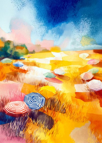 Parasols Sunny Field - Justyna Jaszke