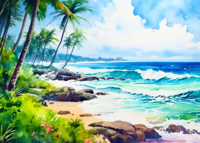 Ondulations de plage tropicale - Justyna Jaszke