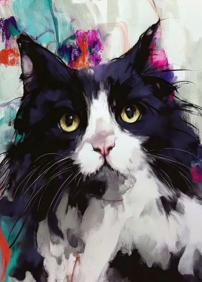 Portrait de chat plein de vie - Justyna Jaszke