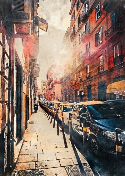 Une rue européenne animée - Justyna Jaszke