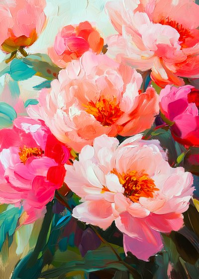 Des pivoines aux couleurs éclatantes - Justyna Jaszke