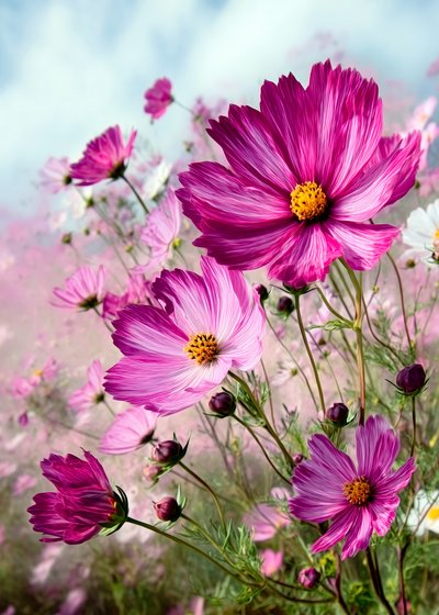 Cosmos rose vif - Justyna Jaszke