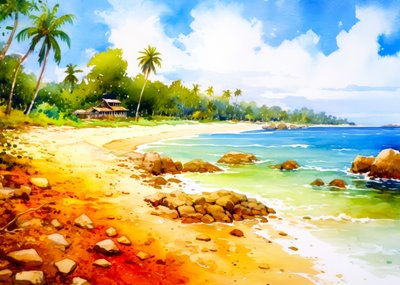 Une côte tropicale pleine de vie - Justyna Jaszke