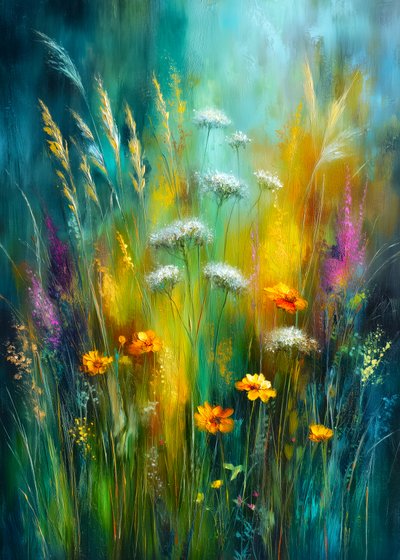 Une prairie de fleurs sauvages aux couleurs éclatantes - Justyna Jaszke