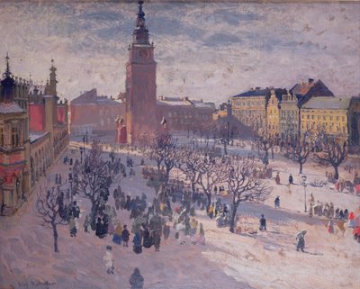 Place du marché principal à Cracovie - Józef Mehoffer