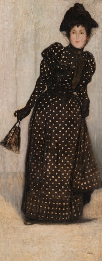 Femme en robe à pois blancs, 1889 - József Rippl Rónai