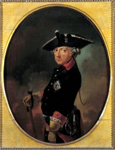Portrait de Frédéric II de Prusse (1712-1786), dit Frédéric le Grand - K. Beeskow
