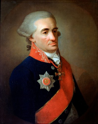 Portrait du poète Michail M Kheraskov, fin du 18ème siècle - K Goekke