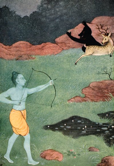 La mort de Maricha, 1913 - K Venkatappa
