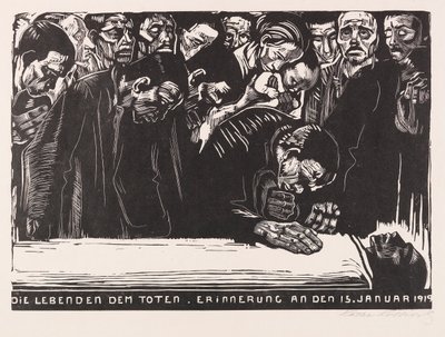 Feuille commémorative pour Karl Liebknecht, 1920 - Käthe Kollwitz