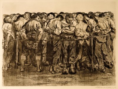 Les Prisonniers - Käthe Kollwitz
