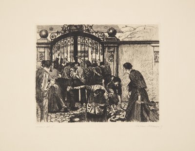 Une révolte de tisserands - Tempête - Käthe Kollwitz