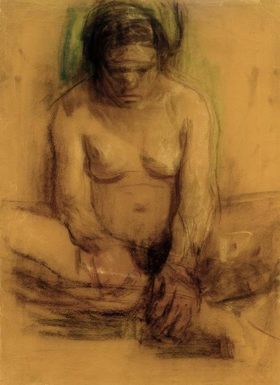 Käthe Kollwitz, Nu féminin assis - Käthe Kollwitz