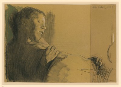 Schlafender Knabe (Das tote Kind) - Käthe Kollwitz