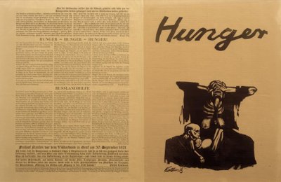Russie soviétique, crise alimentaire / Tract, K.Kollwitz - Käthe Kollwitz