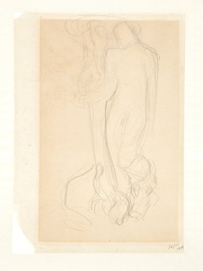 Esquisse pour "Dieu insuffle la vie à Ève" - Kai Nielsen