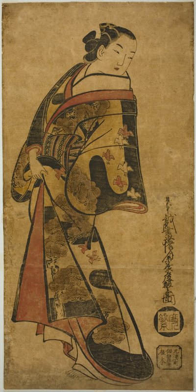 Courtisane debout - Kaigetsudō Dohan