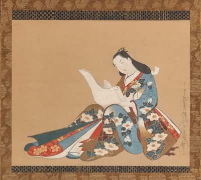 Courtisane écrivant une lettre - Kaigetsudō Doshin