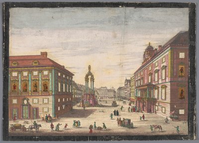 Vue sur le Hohe Markt à Vienne - Kaiserlich Franziskische Akademie (possibly)