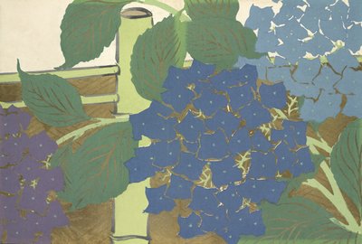 Ajisai, de Momoyo-gusa - Kamisaka Sekka