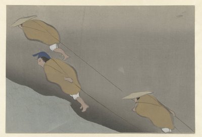 Tirer un bateau (Mifune, Fleurs de cent mondes, Momoyogusa) - Kamisaka Sekka