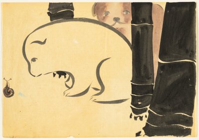 Fleurs de Cent Mondes (Momoyogusa) : Chiots (Enokoro) - Kamisaka Sekka