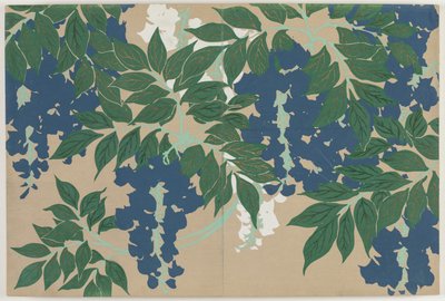 Fleurs de Cent Mondes (Momoyogusa) : Glycine - Kamisaka Sekka