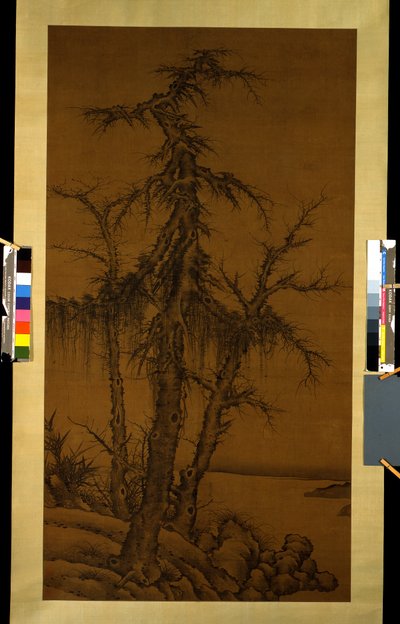 Vieux arbres, bambous et rochers, vers 1300 - Kan Li