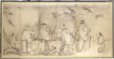 Les quatre anciens du mont Shang - Kanō Tan’yū