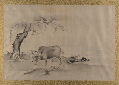 Album de copies de peintures chinoises, XVIIe siècle - Kanô Yôboku Tsunenobu