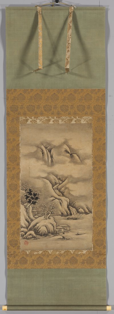 Paysages saisonniers : Hiver, milieu à fin des années 1500 - Kano Hideyori
