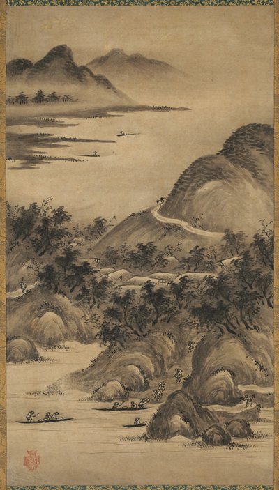 Paysages saisonniers, milieu à fin du XVIe siècle - Kano Hideyori