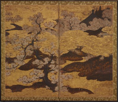 Cerisier en fleurs, période Edo, vers 1580-1635 - Kano Sanraku