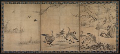Oies sauvages, fin des années 1500-début des années 1600 - Kano Sanraku