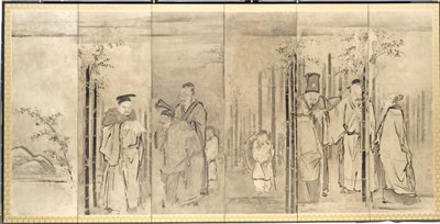 Les sept sages de la forêt de bambous - Kanō Tan’yū