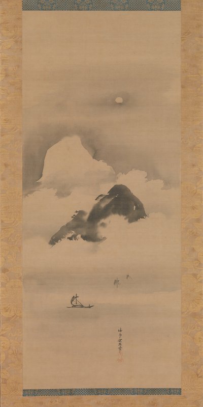 Paysage au clair de lune, après 1662 - Kanō Tan’yū