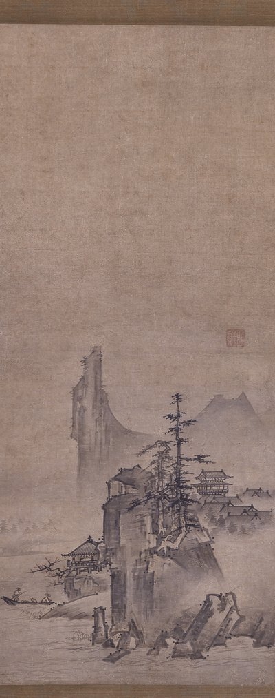 Village De Montagne Dans Une Légère Brume - Kantei Kantei