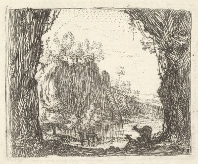 Paysage flanqué d