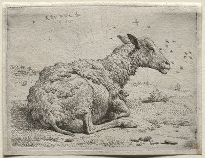 Le mouton et les mouches - Karel Dujardin