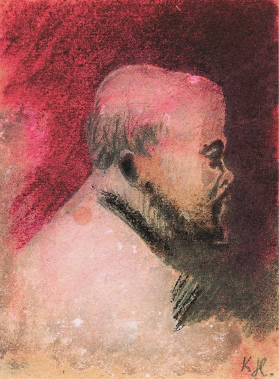 Portrait du poète Paul Verlaine - Karel Hlavácek
