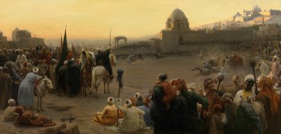 Fantaisie en Egypte (huile sur toile) - Karel Ooms