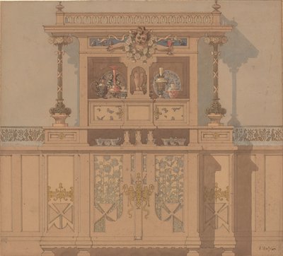 Conception pour un meuble à façade brisée - Karel Vitezslav Masek