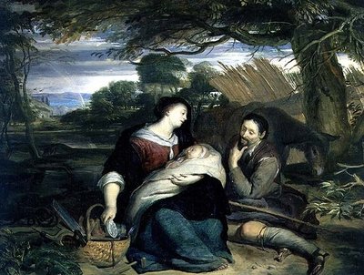 Le repos pendant la fuite en Égypte - Karel de Moor
